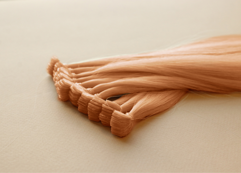 Мини-ленты (микроленты) для наращивания волос 65 см №16 — цветочный мед