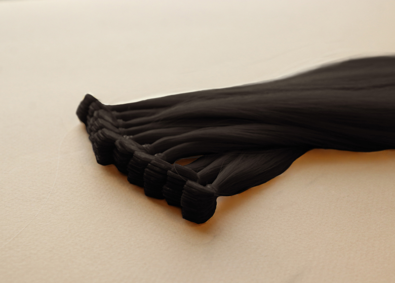 Мини-ленты (микроленты) для наращивания волос 50 см №1B — черно-коричневый