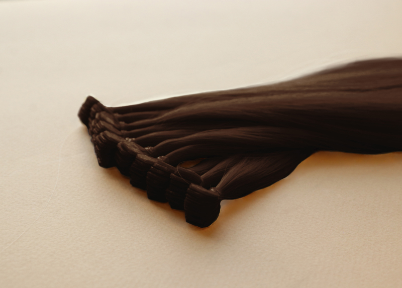 Мини-ленты (микроленты) для наращивания волос 50 см №3B — каштановый холодный