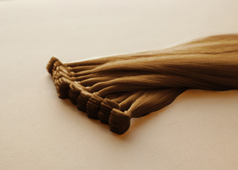Мини-ленты (микроленты) для наращивания волос 40 см №5B — пепельно-каштановый