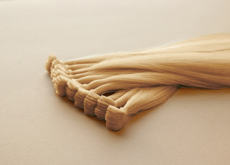 Мини-ленты (микроленты) для наращивания волос 60 см №903 — средний блонд медовый
