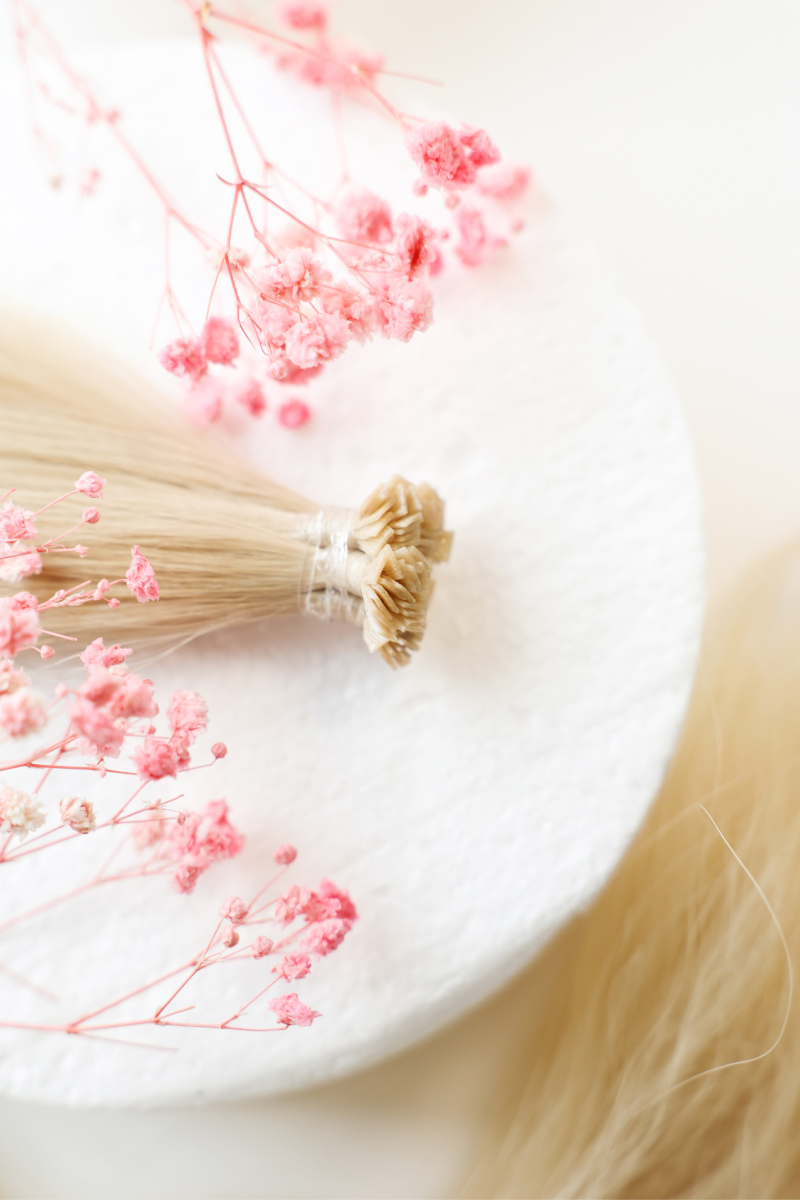 Славянские волосы на микрокапсулах 40 см №20B — бежевый блонд