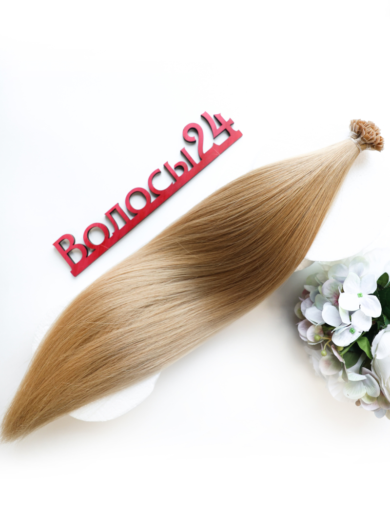 Волосы на капсулах 75 см №19 — средний золотой блонд