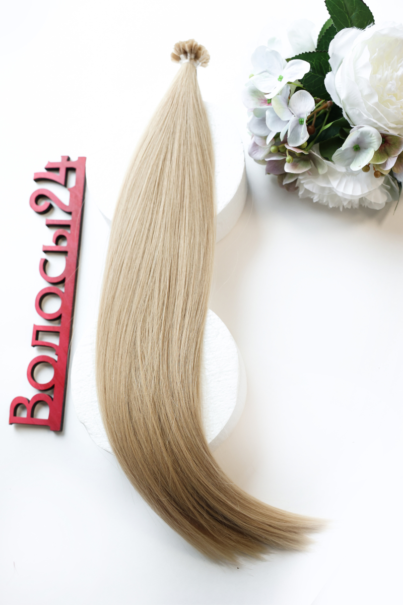 Волосы на капсулах 40 см №20B — бежевый блонд
