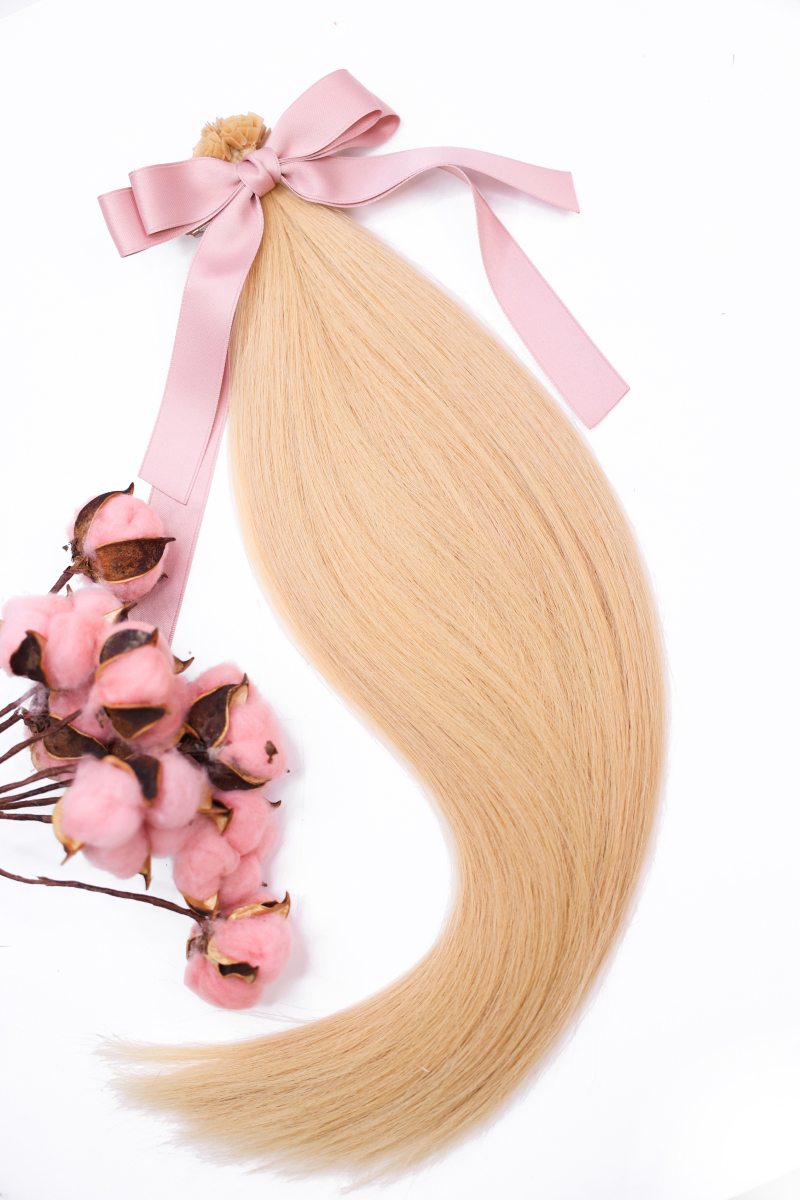 Волосы на капсулах 75 см №22 — песочный блонд