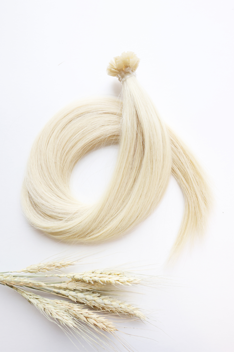 Волосы на капсулах 50 см №602 — светлый блонд