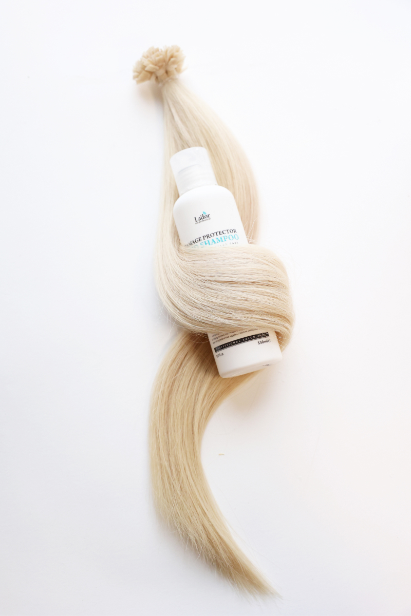 Волосы на капсулах 60 см №91 — пепельно-платиновый блонд