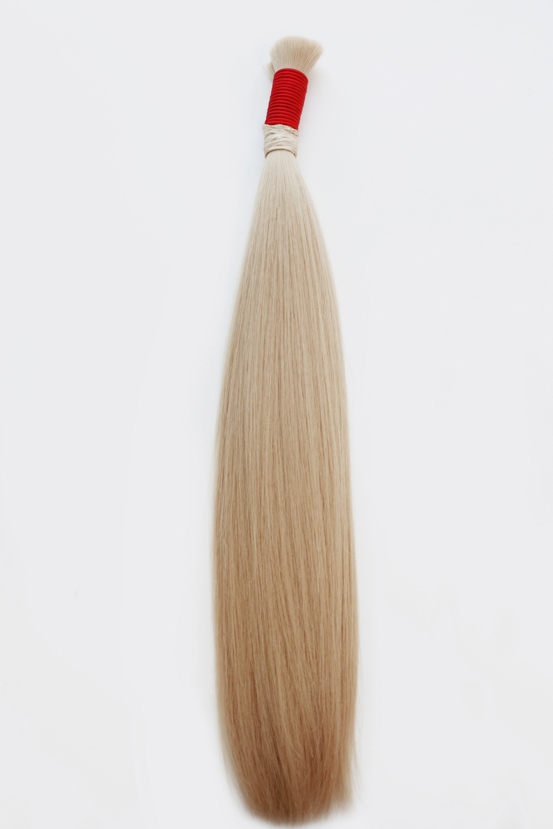 Волосы в срезе 50 см №20B — бежевый блонд