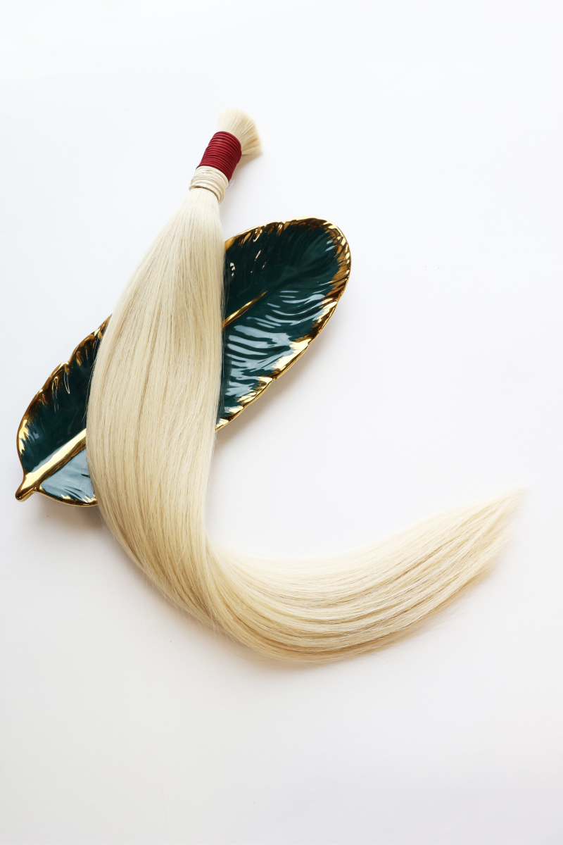 Волосы в срезе 55 см №602 — светлый блонд