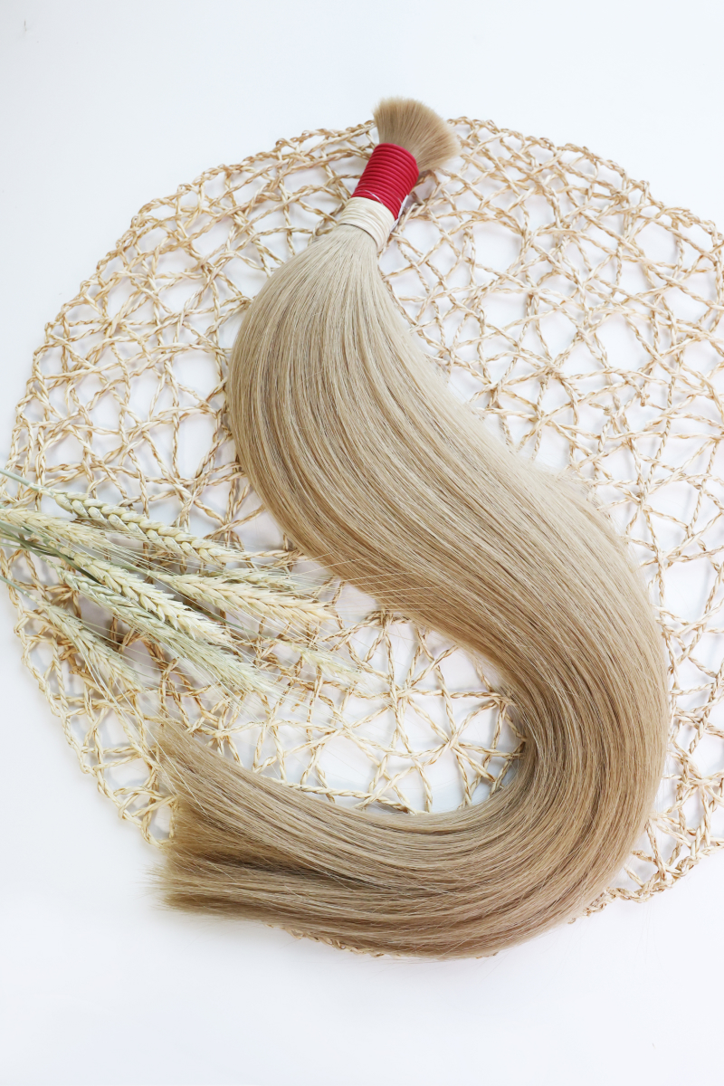 Волосы в срезе 60 см №83 — бежево-золотистый блондин